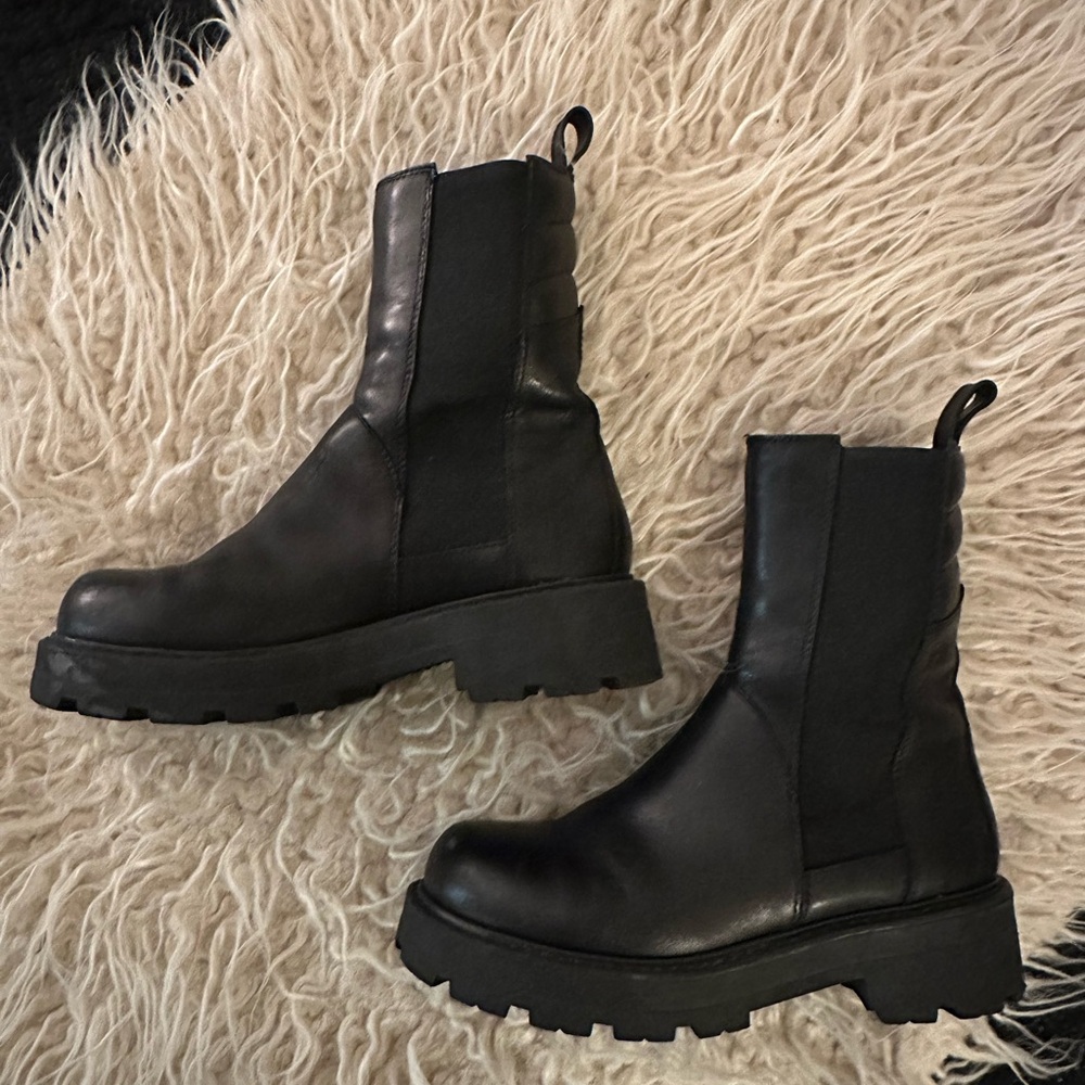 Vagabond Black Moto Boots
